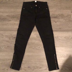BDG size 25 black pants / jeans (skinny utility)